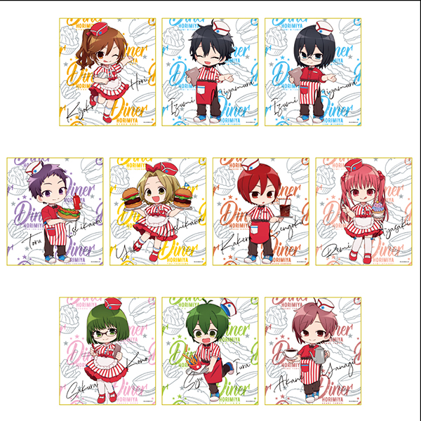 Tvアニメ ホリミヤ トレーディングミニ色紙 ダイナー スクウェア エニックス E Store