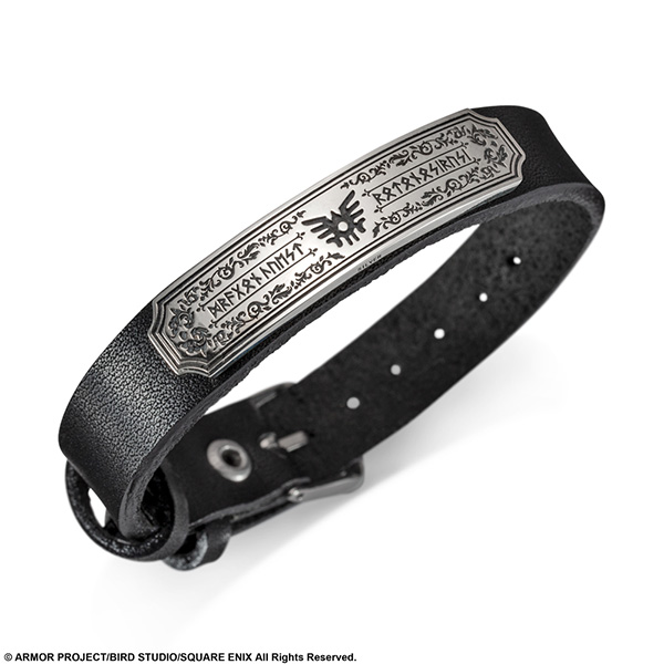 ドラゴンクエスト レザーブレスレット ＜ロト＞　ブラック(シルバー製)